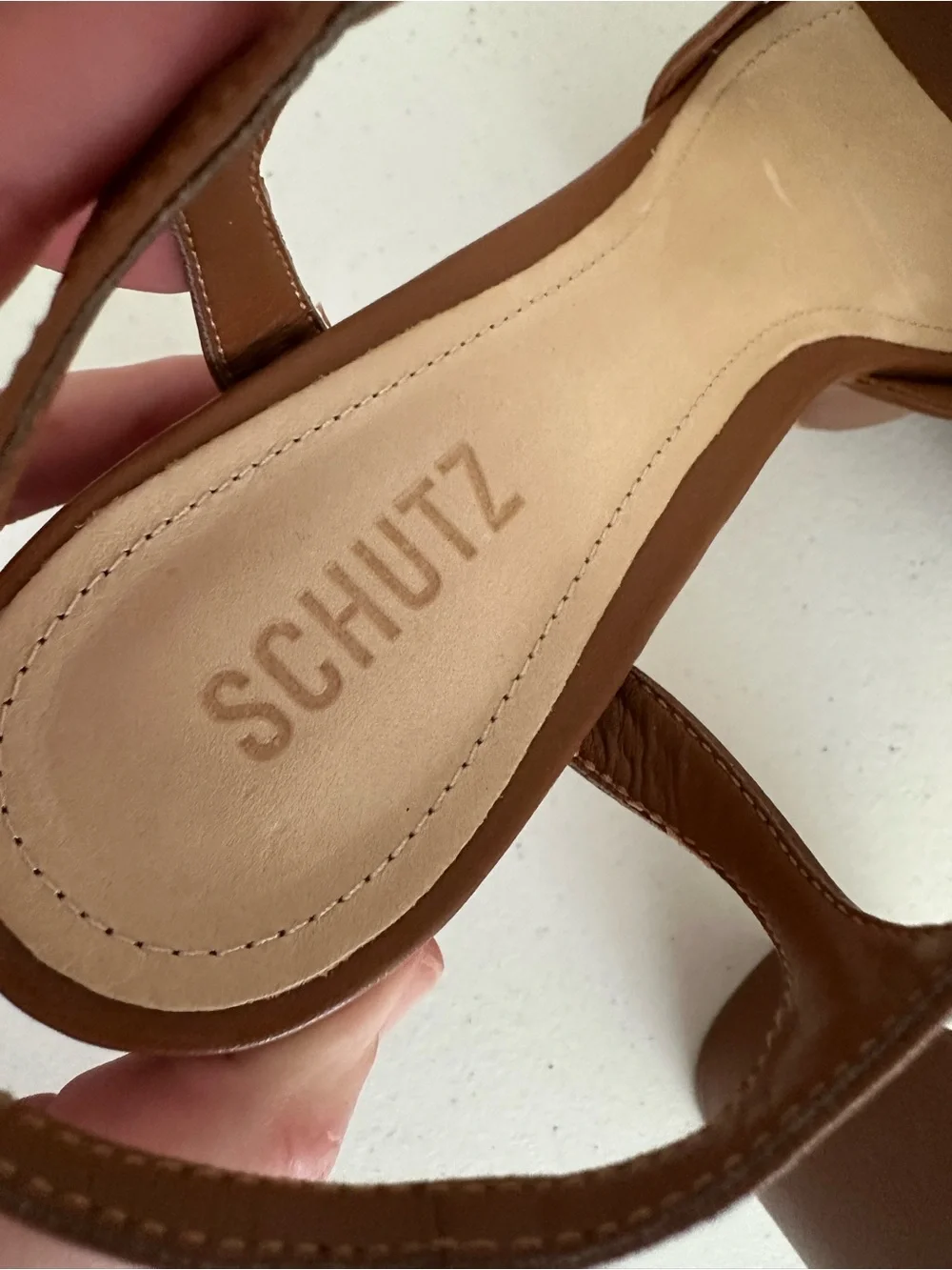 NWOT Women’s Schutz 11 Keefa Dark Tan Platform Sandals